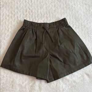 Zara Kids Olive Green Pull-On Shorts